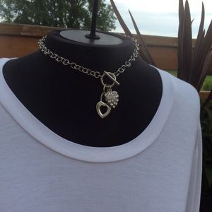 Toggle Necklace with 2 ❤️
